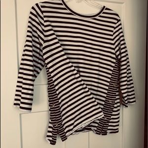 Charter Club stripe top with darker stripe sides